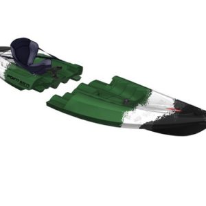 Kayak modulable spécial pêche - TEQUILA GTX Angler solo (seat on top 1 place) - vert camo