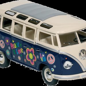 Bus Volkswagen T1 (1962) "Peace & love" 1:24 (17,8 cm)