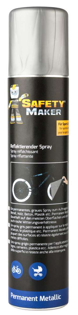 Safety Maker Spray réfléchissant "Permanent Metallic"