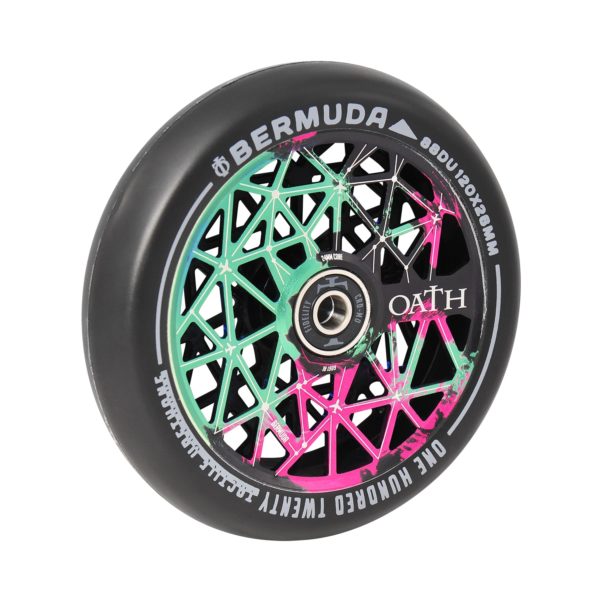 OATH Roues Bermuda 120 x 26 mm Green/Pink/Black  (Paire)