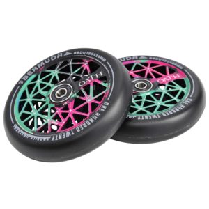 OATH Roues Bermuda 120 x 26 mm Green/Pink/Black  (Paire)