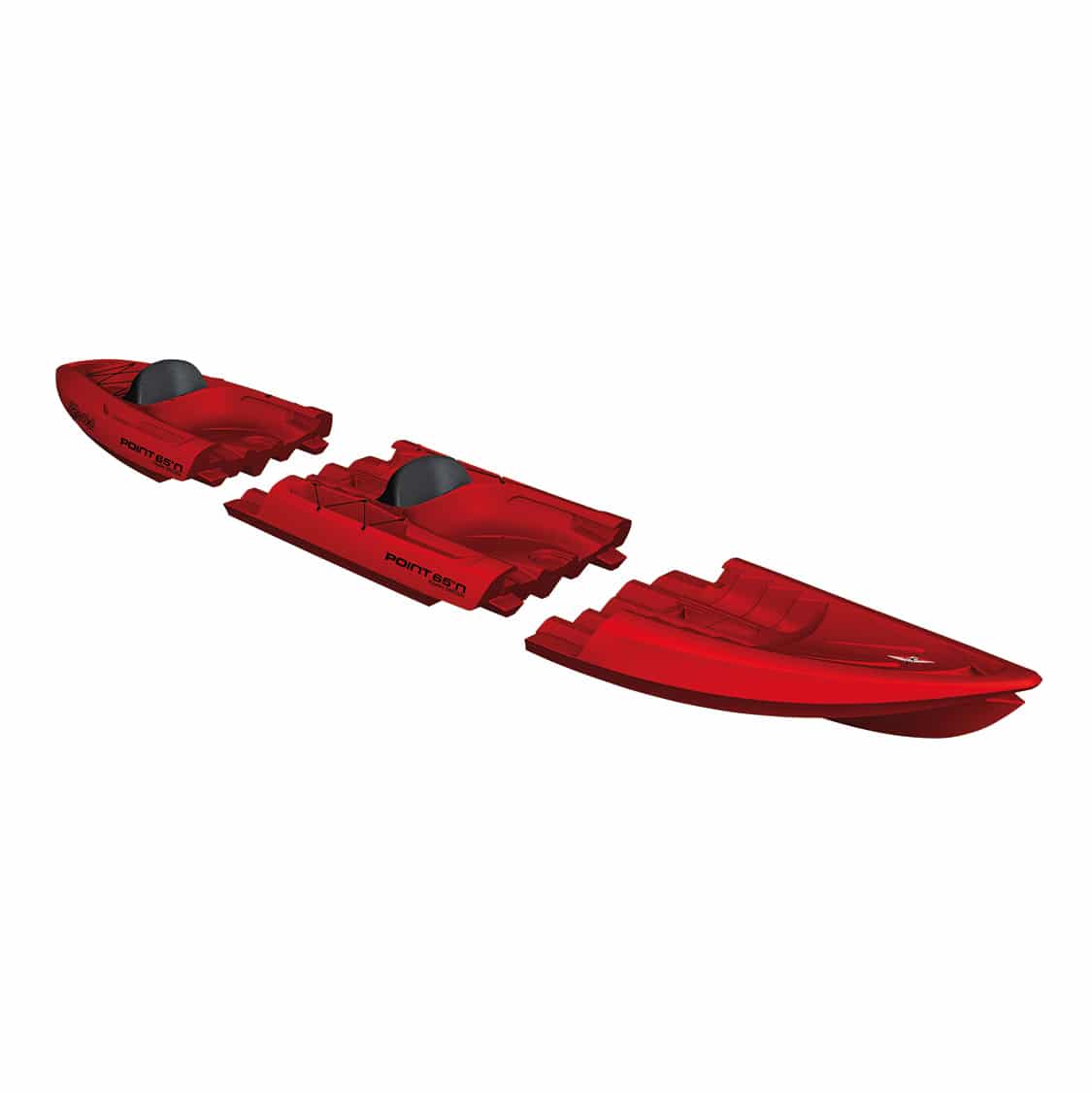 TEQUILA tandem (seat on top 2 places) - Kayak modulable - rouge